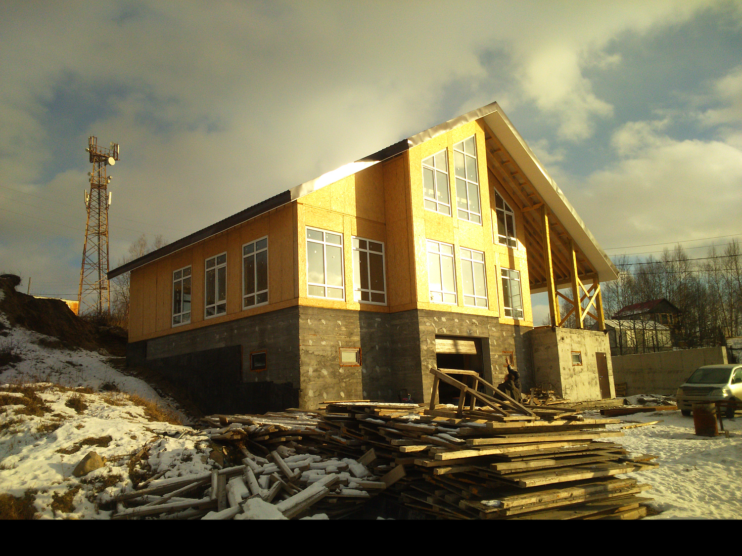 Каркасный дом "Нильсия" на Камчатке -  2021 год