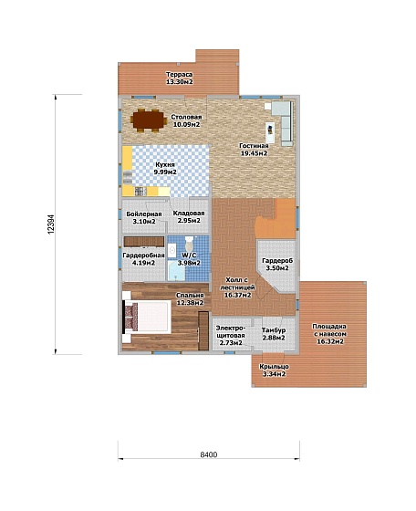 Комплект каркаса Сортавала, 211 кв.м